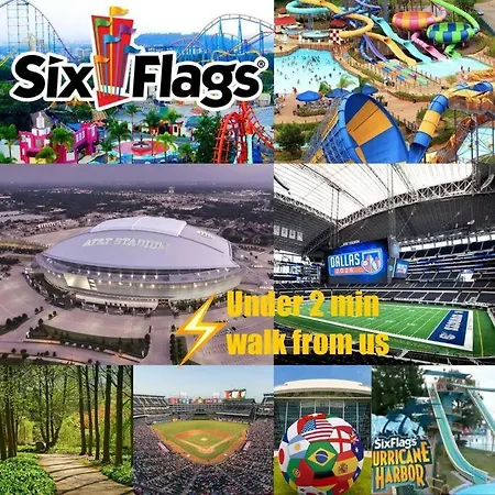 Hot Location Only 2 Min Walk To At&T Stadium Sleeps 8 Free Parking
